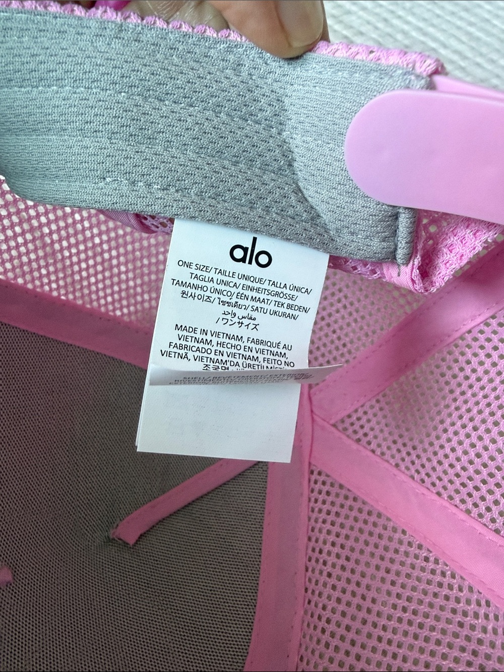 Alo Candy Heart Pink District Trucker Hat - Picture 5 of 6